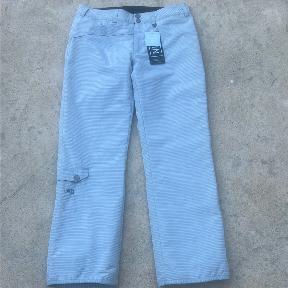 NILS Metropolitan Chelsea Pebble Grey Women's Ski Snowboard Pant Size 10 NWT